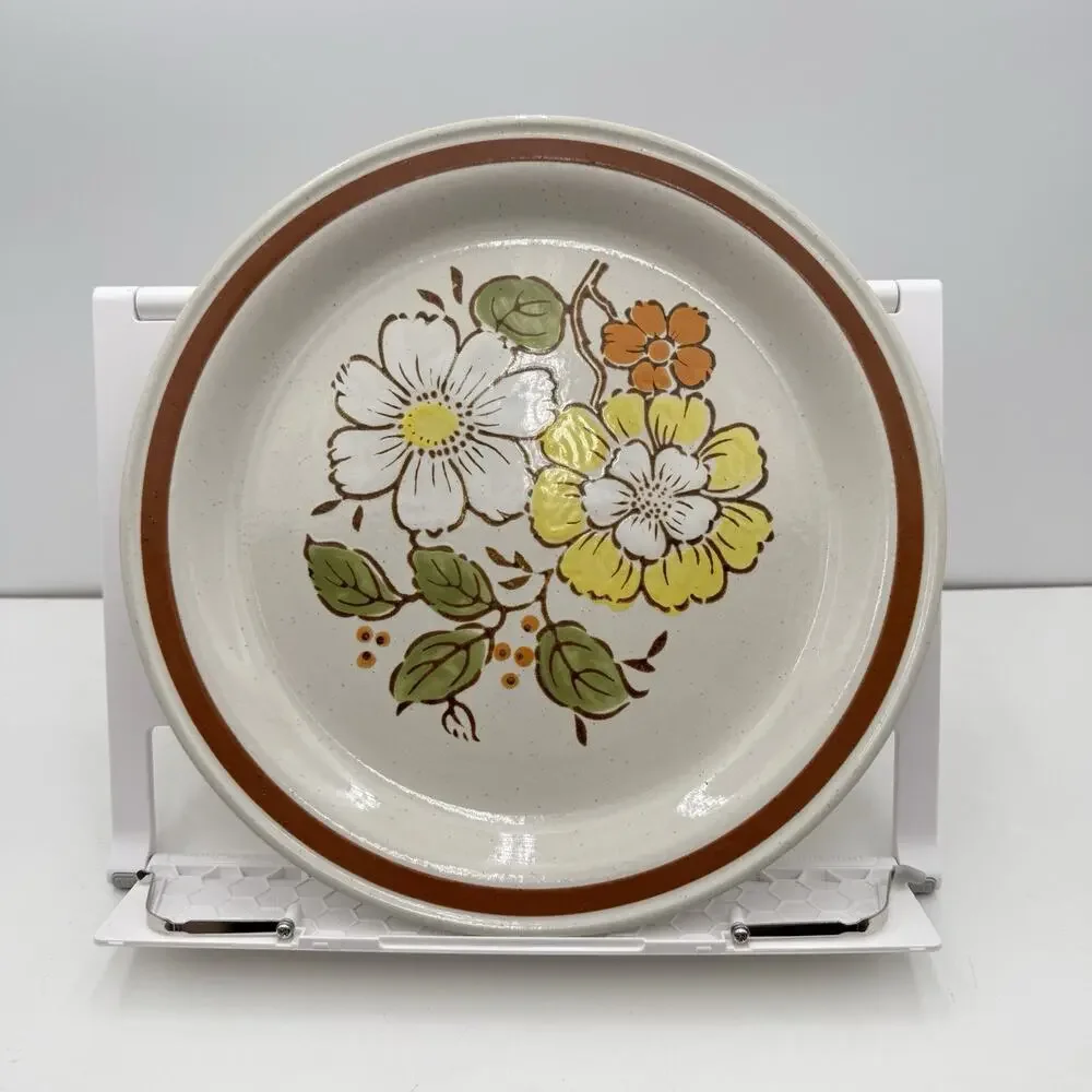 VTG Retro Imperial Stoneware W.M. Dalton H-1001 Summertime Dinner Plate 10.5” EC